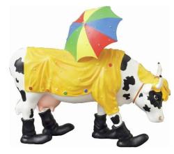 Cow Parade - Mooing in the Rain