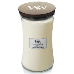 Woodwick Candela Grande - White Tea & Jasmine