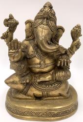 Ganesh in Ottone Dorato
