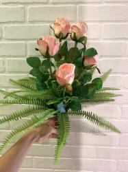 Bouquet Rose e Felci