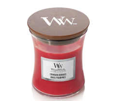 Woodwick Candela Piccola - Crimson Berries