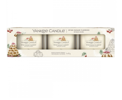 Yankee Candle - Pacco da 3 Votive in vetro Spun Sugar Fluries