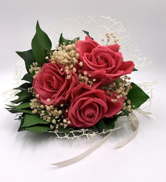 Bouquet Rose Stabilizzate Color Ciclamino