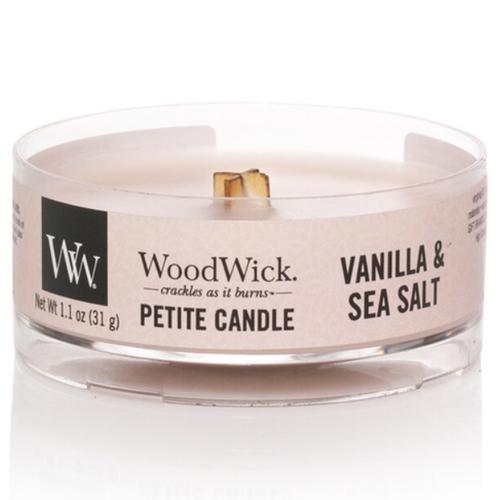 Woodwick Candela Petite - Vanilla & Sea Salt